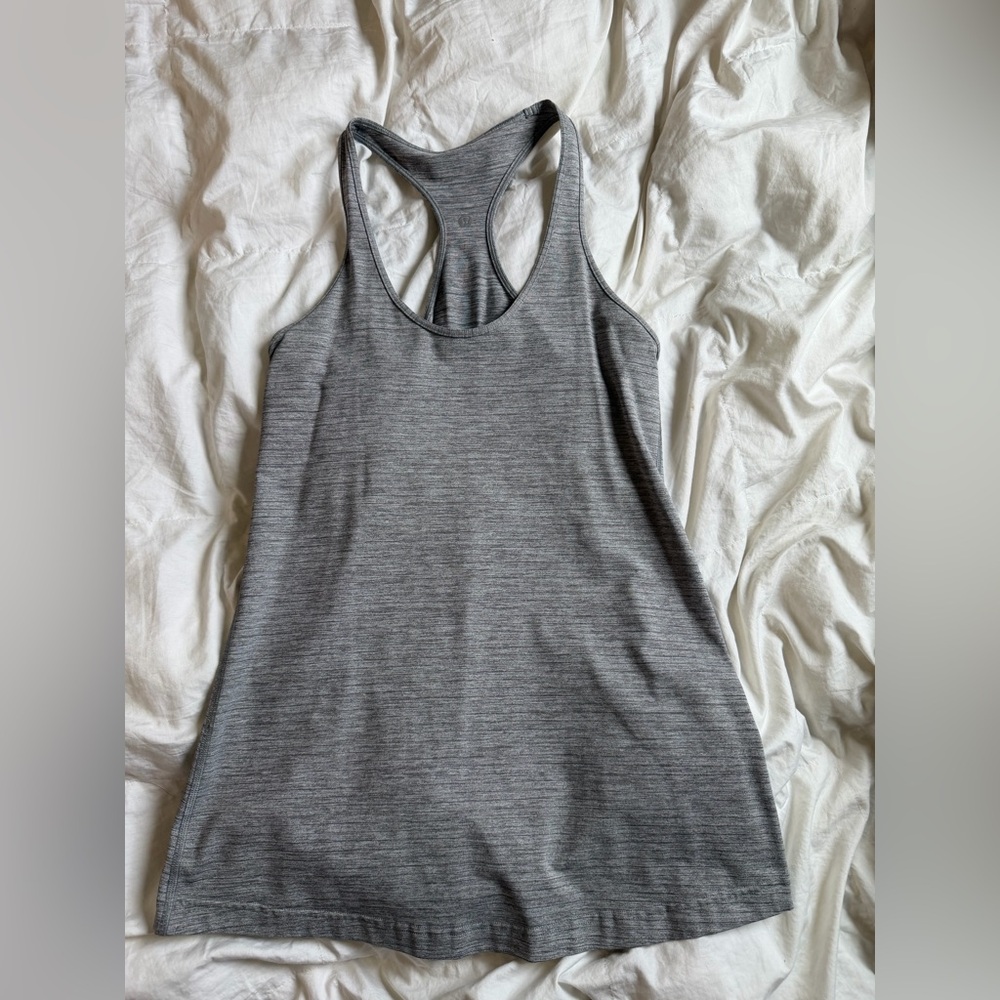 lululemon athletica Heathered Gray Racerback Tank